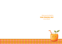 Freshly Squeezed Get Well Card from Cardmore featuring colorful citrus illustrations for cheerful get well wishes.