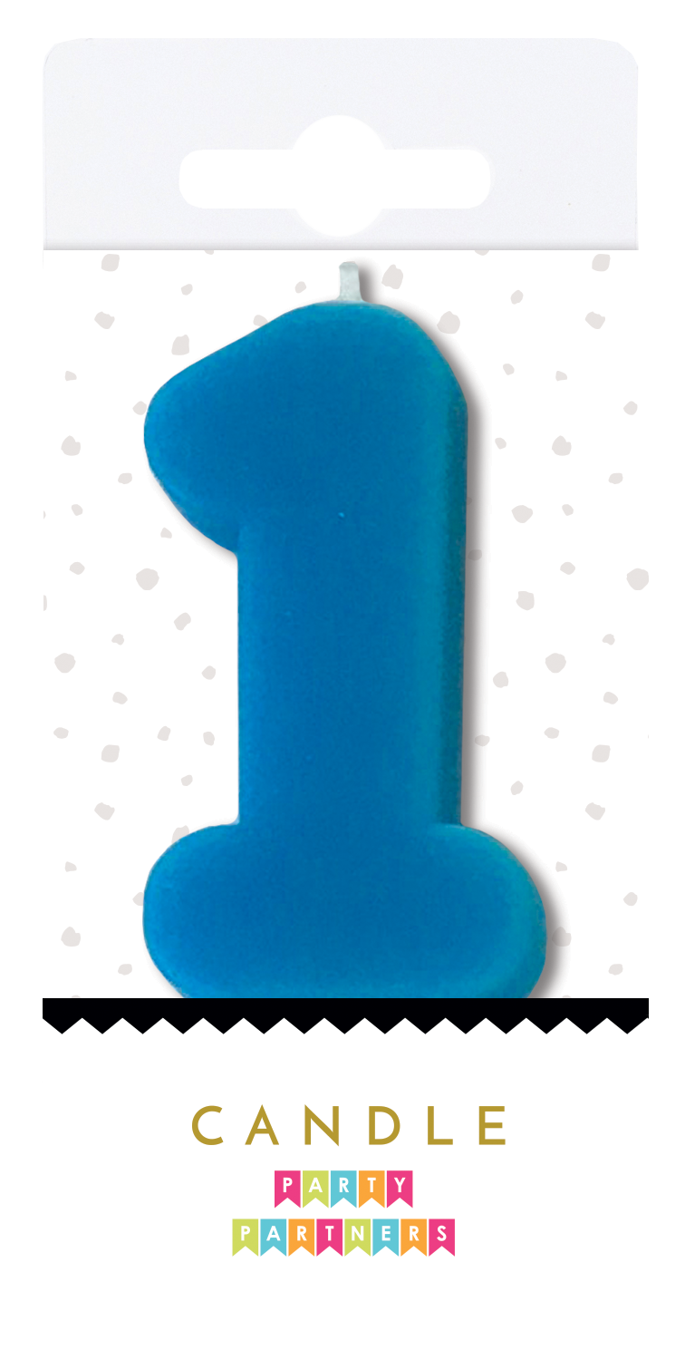 Neon Number Candle