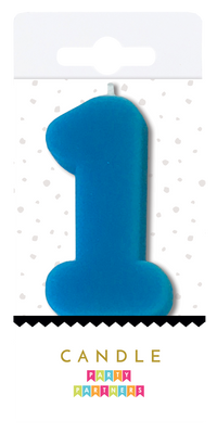 Neon Number Candle