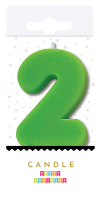 Neon Number Candle