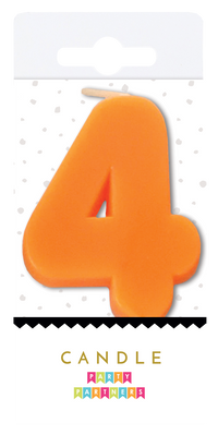 Neon Number Candle