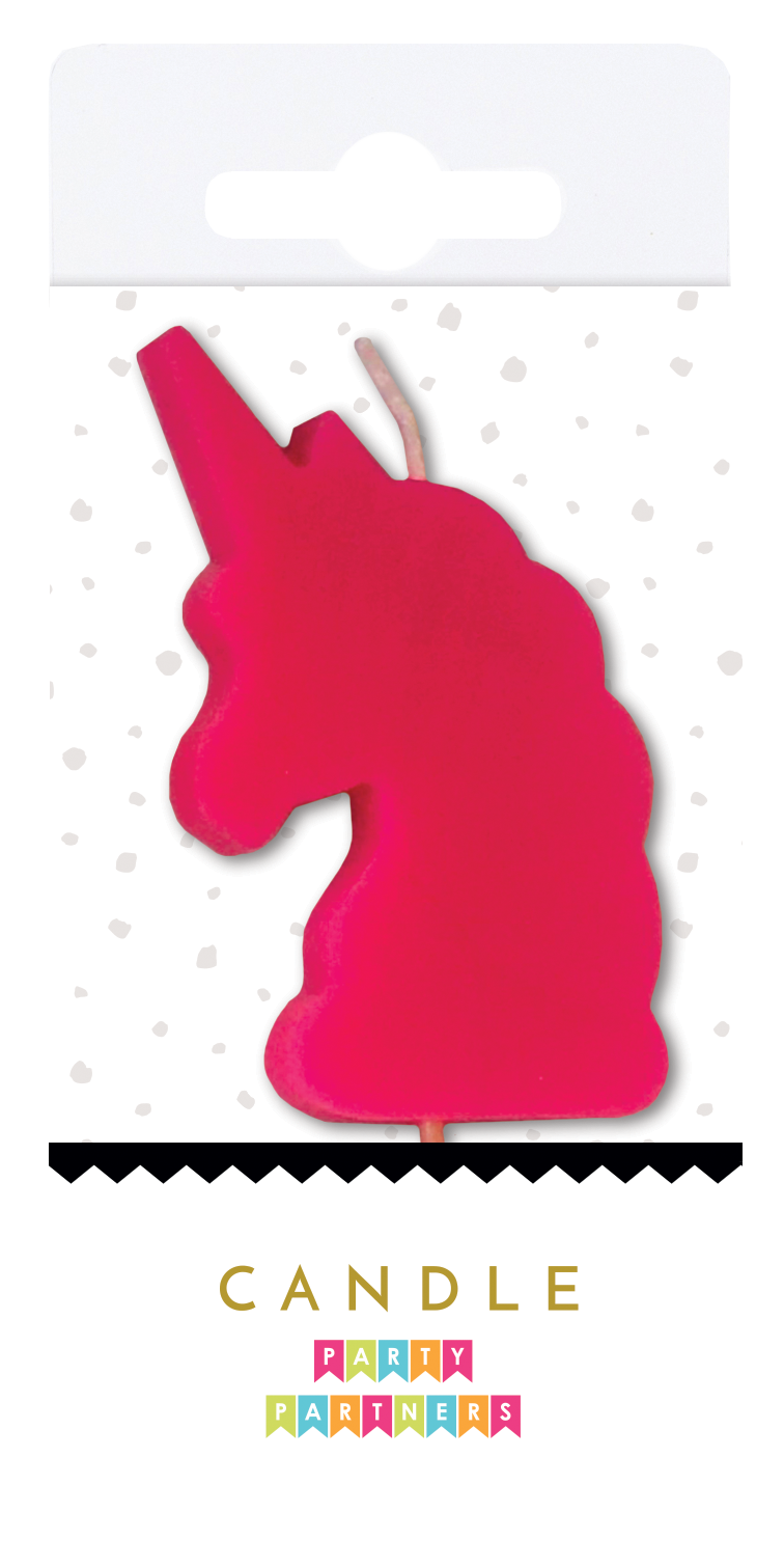 Neon Number Candle