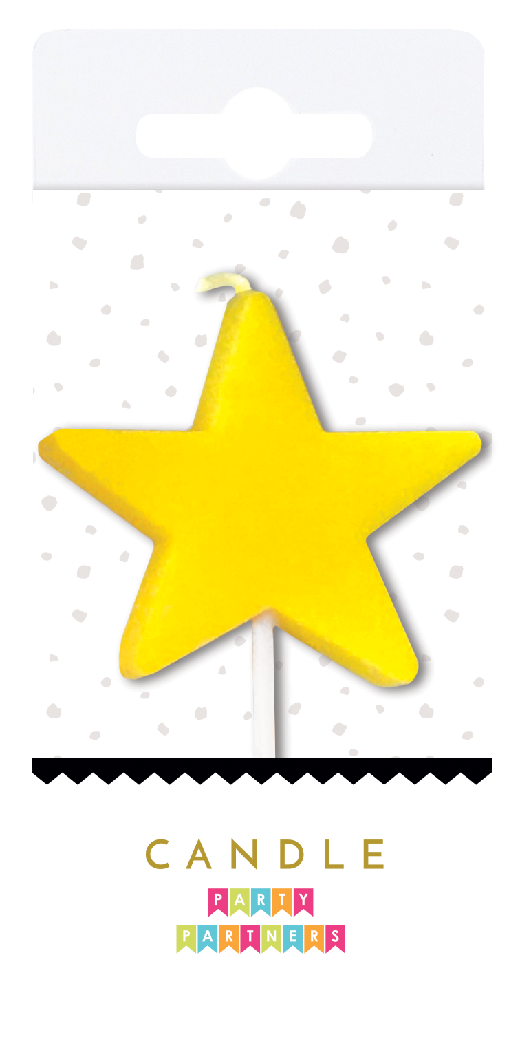 Neon Number Candle