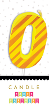 Colorful Decal Number Candles Party Partners