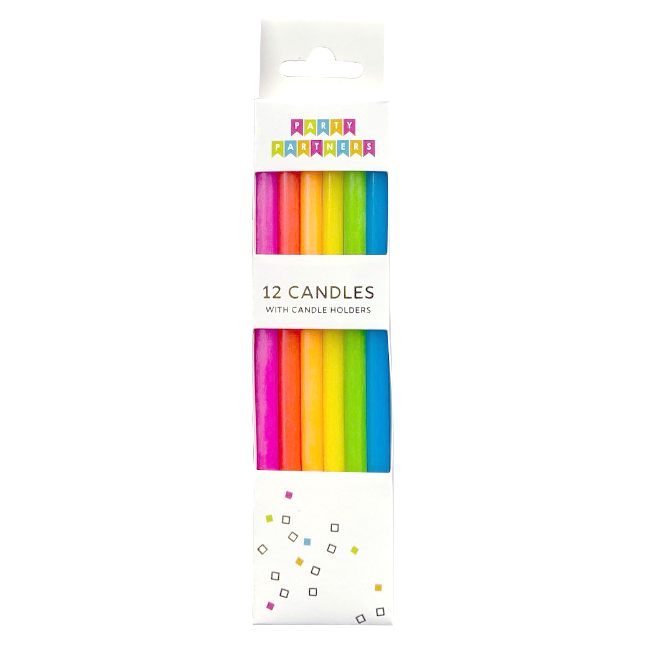 Neon 12 Candle Set