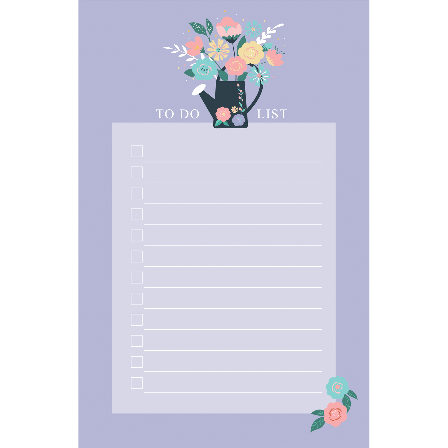 Floral Note Pads Set of 3