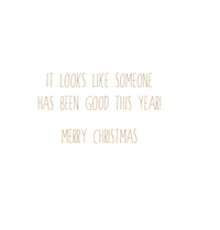 Santa With Gifts Christmas Card Sara Miller