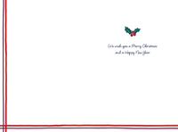 Season's Greetings Christmas Card - From us