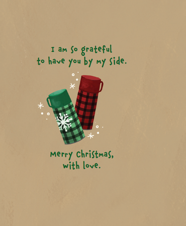 Christmas Thermos Christmas Card Husband