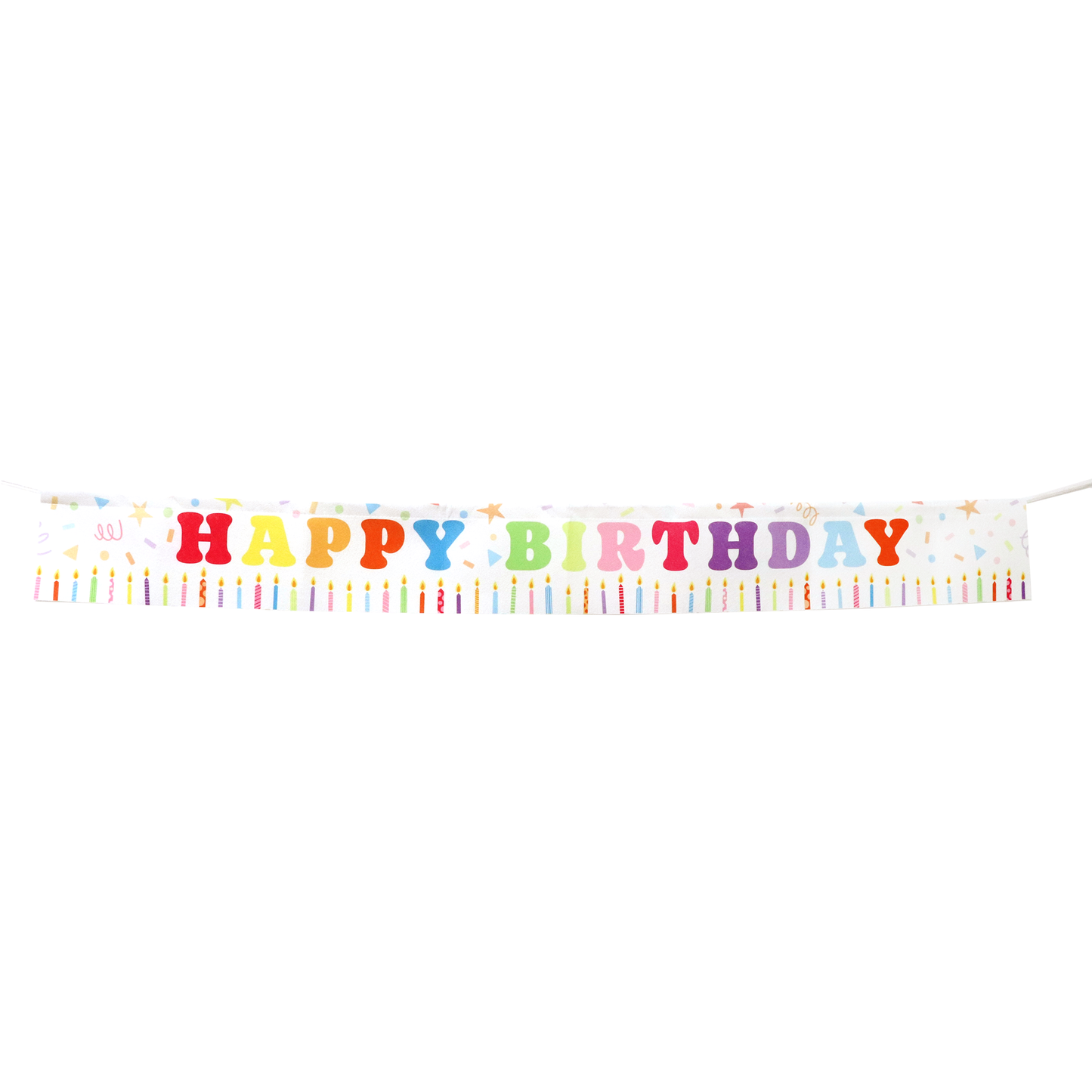 Confetti Happy Birthday Felt Banner