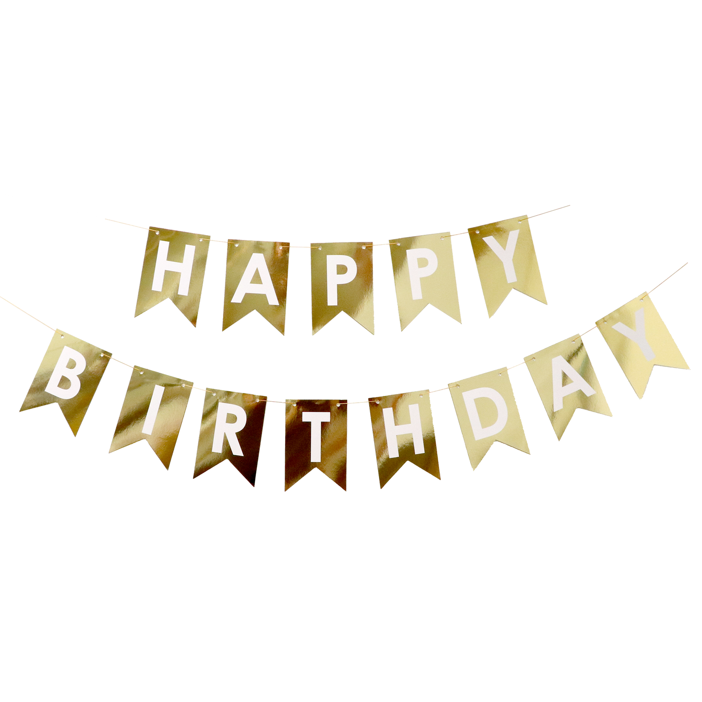 Gold Foil Happy Birthday Banner