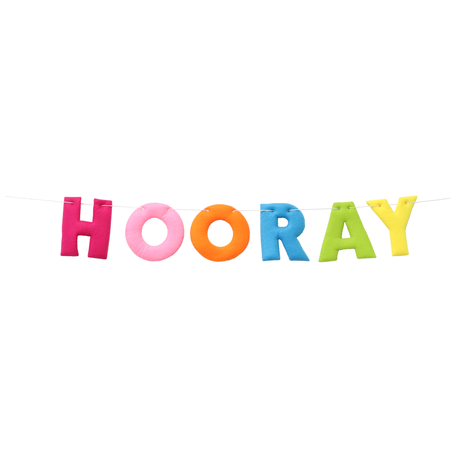 Hooray Puffy Felt Banner