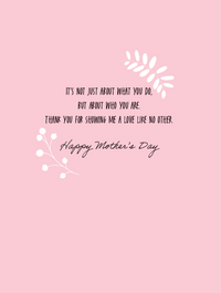Dear Mom Mother's Day Card