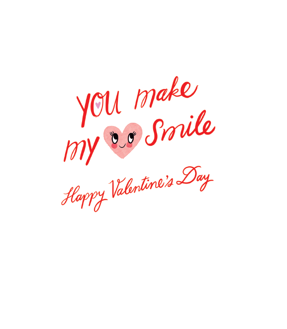 Pictura Smiling Hearts Valentine's Day card with colorful heart illustrations and cheerful design for celebrating love.
