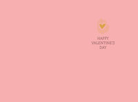 Pictura Shining Hearts Valentine's Day Card featuring glittery heart illustrations and romantic design on a white background.