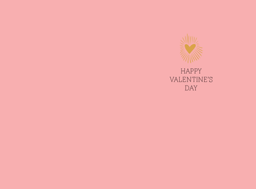 Pictura Shining Hearts Valentine's Day Card featuring glittery heart illustrations and romantic design on a white background.