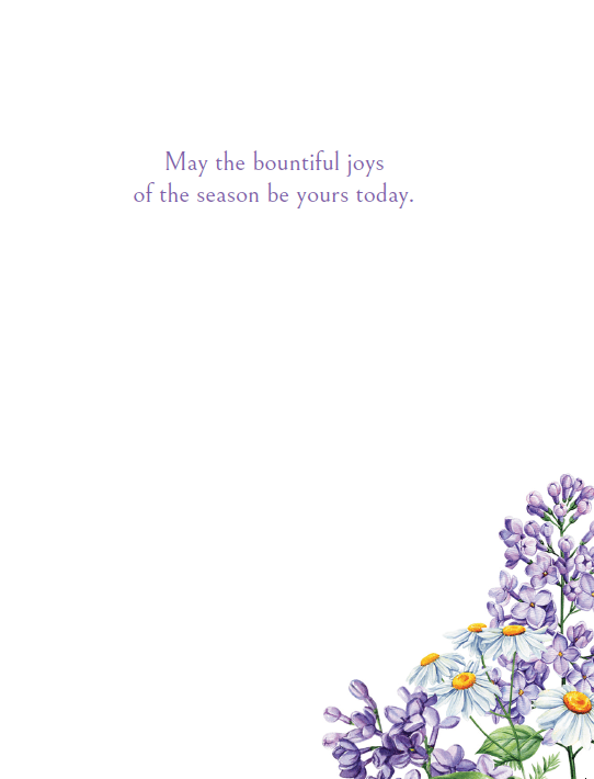 Colorful floral bunny Easter card by Omega Industry Co., LTD featuring spring flowers and festive Easter design.