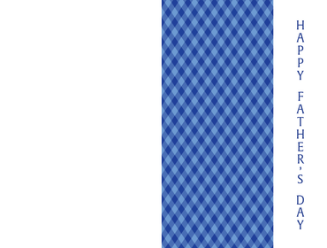 Father's Day card with dad plaid design, featuring a heartfelt message, from Omega Industry Co., LTD.