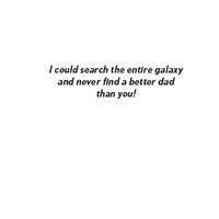 Galaxy-themed Father's Day card by Pictura featuring space-inspired design for celebrating dads.