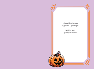 Pictura Ghost Stories Halloween Counter Card featuring spooky ghost illustrations for Halloween decorations.