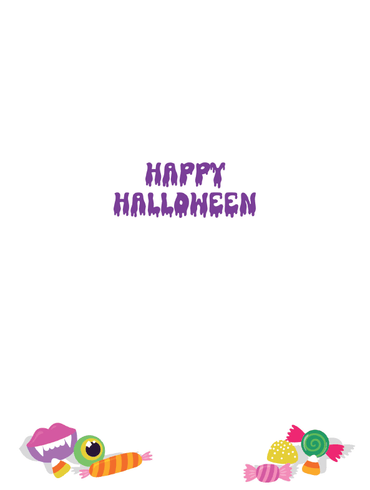 Vintage Pictura Halloween Candy Bucket counter card featuring a spooky Halloween design for festive display.