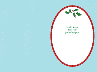 Pictura Holly Jolly Santa Christmas Card with festive Santa illustration for holiday season celebrations.