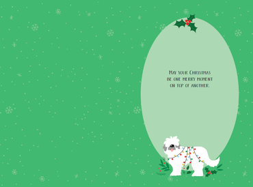 Seasonal Dog Tree Christmas Card by Pictura featuring a festive dog-themed holiday design and seasonal holiday imagery.