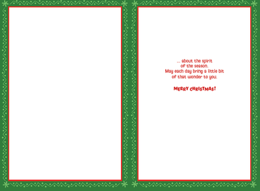 Festive Happy Snowman Christmas Card by Pictura featuring a cheerful snowman with holiday decorations and a snowy background.