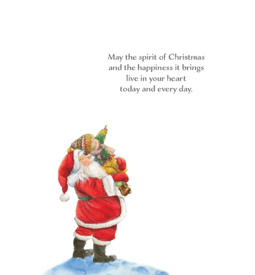 Pictura Shooting Star Santa Christmas Card by Lisi Martin featuring festive holiday design with Santa and shooting star artwork