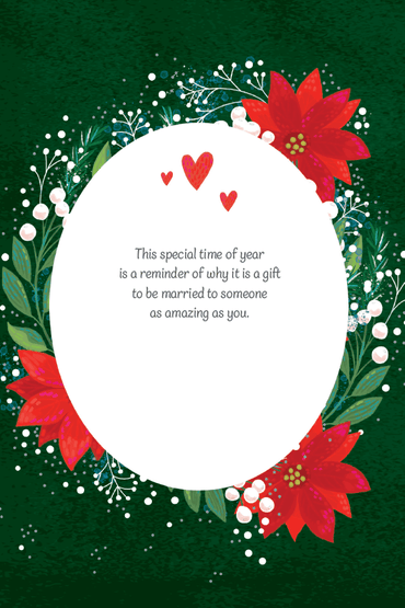 Blue Bird Christmas Card for wife by Pictura featuring festive seasonal holiday design and colorful bird illustration.