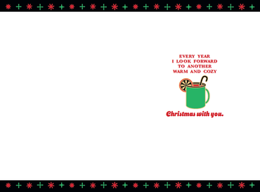 Pictura Christmas sweater-themed card featuring a festive holiday design for husbands, ideal for seasonal greeting messages.