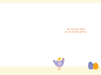Stack Of Chickens Easter Card