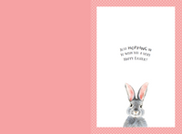 Grey Bunny Easter Card