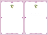 Pictura He Is Risen cross Easter card with religious design