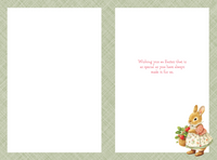Strawberry Bunny Easter Card Mother