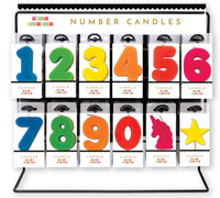 Neon Number Candle