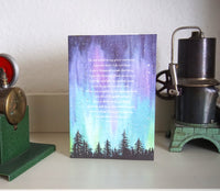 Northern Lights Sympathy Card Loss of Father