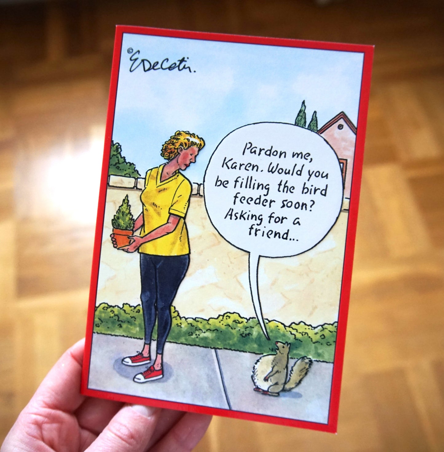 Fat Squirrel Birthday Card Eric Decetis 30437