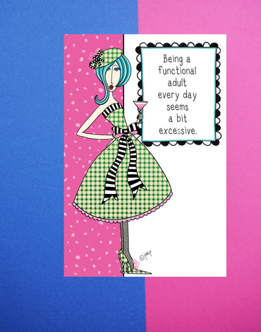 Functional Adult Birthday Card Dolly Mamas