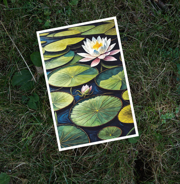 Lily Pads Get Well Card