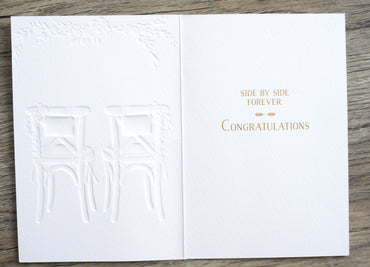 Pair Of Chairs Wedding Card