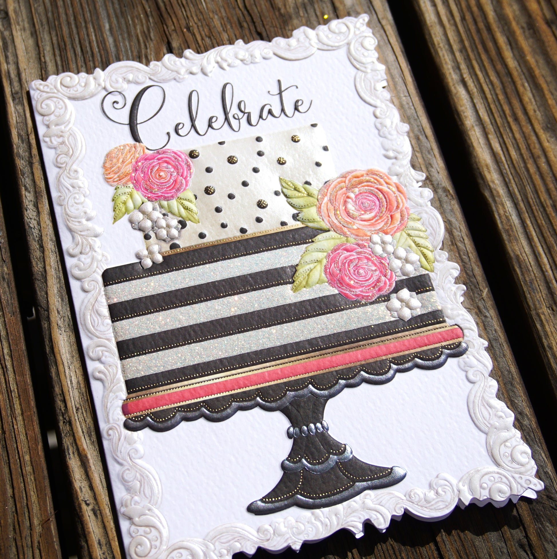 Celebrate Cake Birthday Card Sienna's Garden - Cardmore