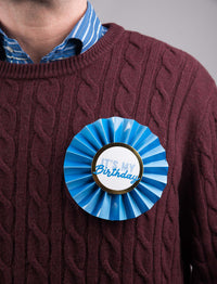 Pink It's My Birthday Paper Badge