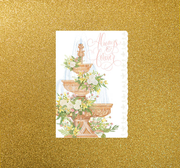 Fountain Wedding Cards Sienna's Garden