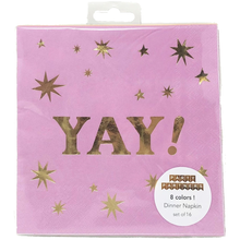 Yay! Dinner Napkins Set of 16