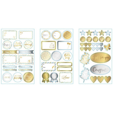 Gold and Silver Stickers & Labels