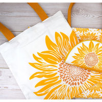 Sunflower Market Canvas Tote Bag