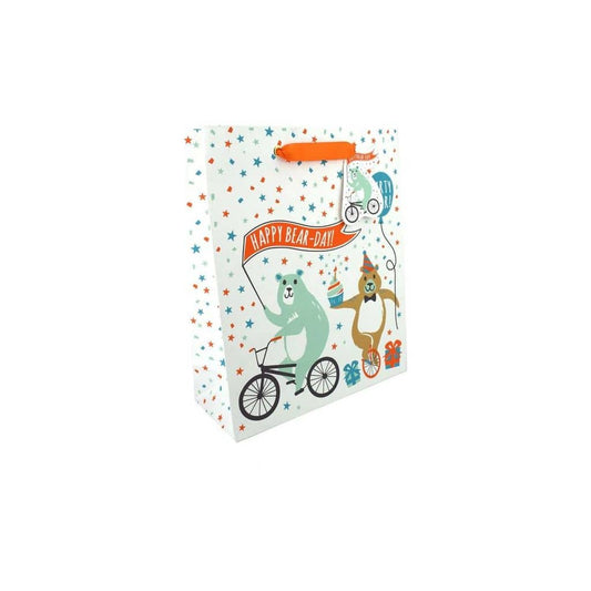 Large Love Vivid Bearday gift bag with colorful design, ideal for special occasions and gift presentations.