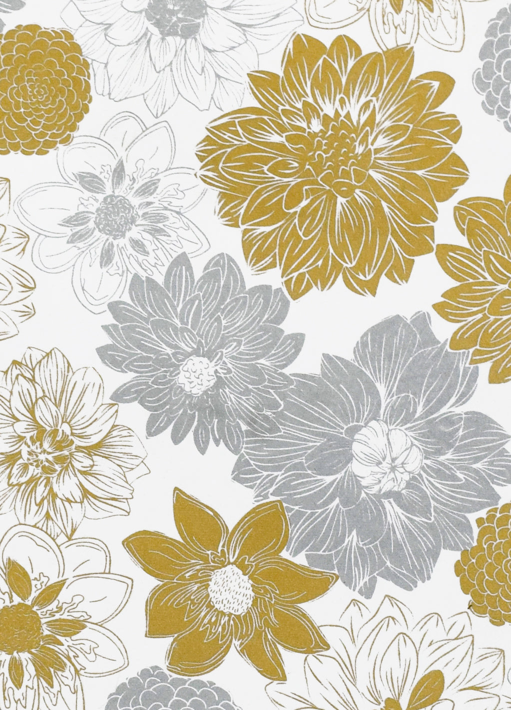 Elegant Floral Roll Wrap Set of 5 Rolls