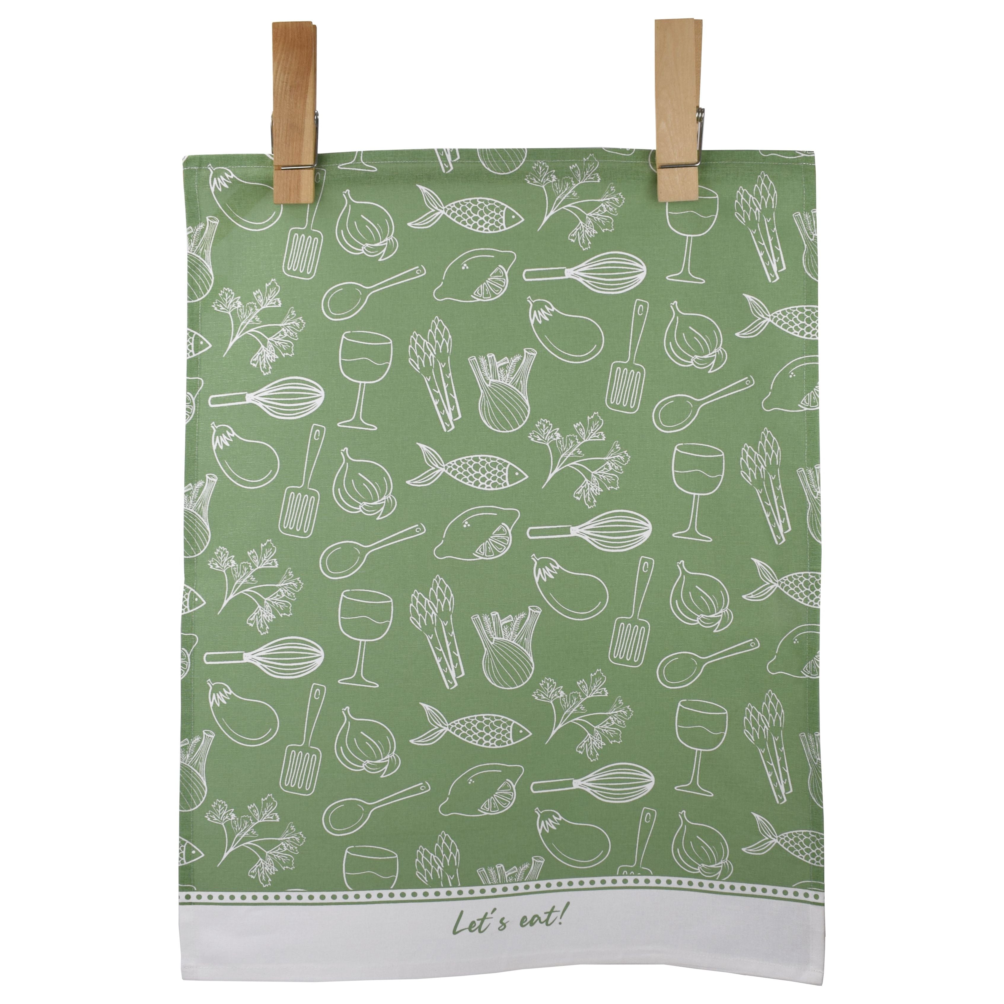 Let's Eat Dish Towel